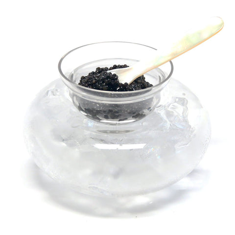 Glass Caviar Serving Dish