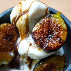Ice Cream with Fig Balsamic Glaze