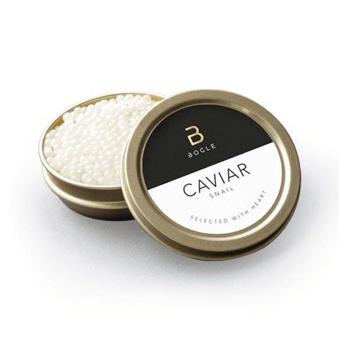 Escargot Caviar on Ahi Tuna Cube with Vanilla, Avocado, Thai Chili, and Lime Gastrique Recipe