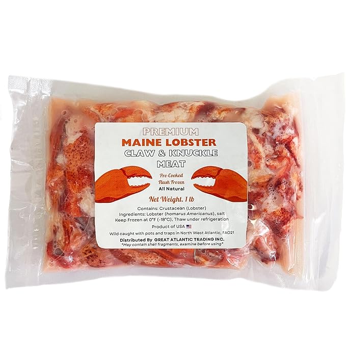 Maine Lobster Claw and Knuckle Meat, Pre-Cooked, Frozen, 2lbs