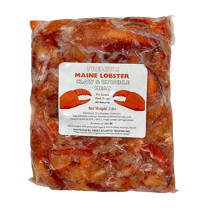 Maine Lobster Claw and Knuckle Meat, Pre-Cooked, Frozen, 2lbs