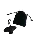 Black caviar key with felt bag