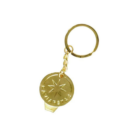 Gold Caviar Star Keychain