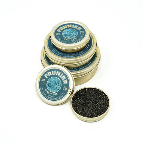 Prunier Original Tins (30g, 50, 125g, 250g)
