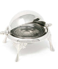 Roll top caviar server, elegant butter dish