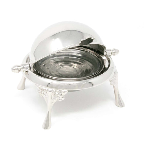 Roll top caviar server, elegant butter dish