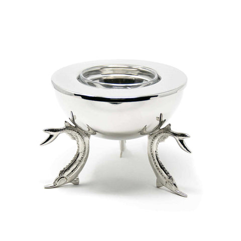 Insulated Sturgeon Caviar Server, Stainless Steel