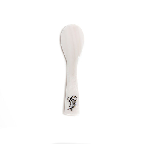 Shell Caviar Spoon with Logo 3.5 inch