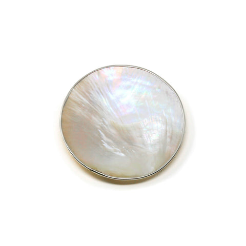 Mother of Pearl Caviar Serving Palette - Silver Edge