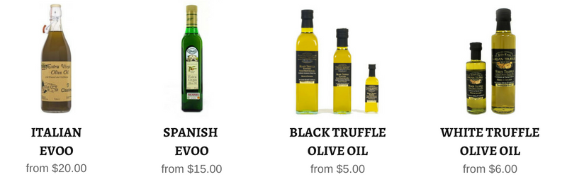 evoo and truffle oils